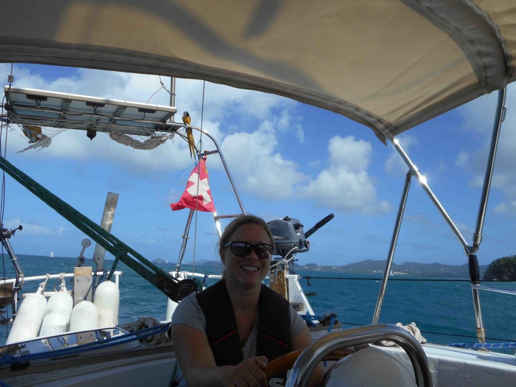 Auf dem Weg in die Marigot Bay