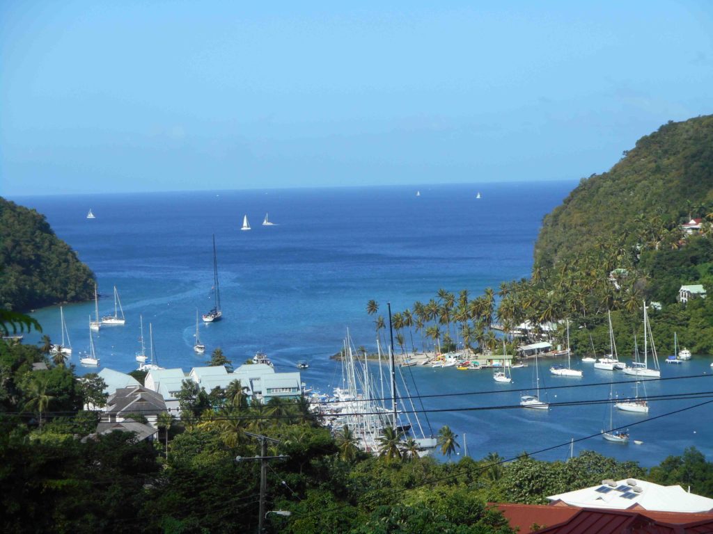 Marigot Bay von Oben